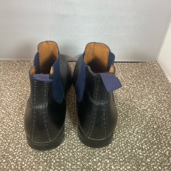Ted Baker London Men\'s Black Leather Ankle Boots Slip On Style with Pull Tab. main image 5